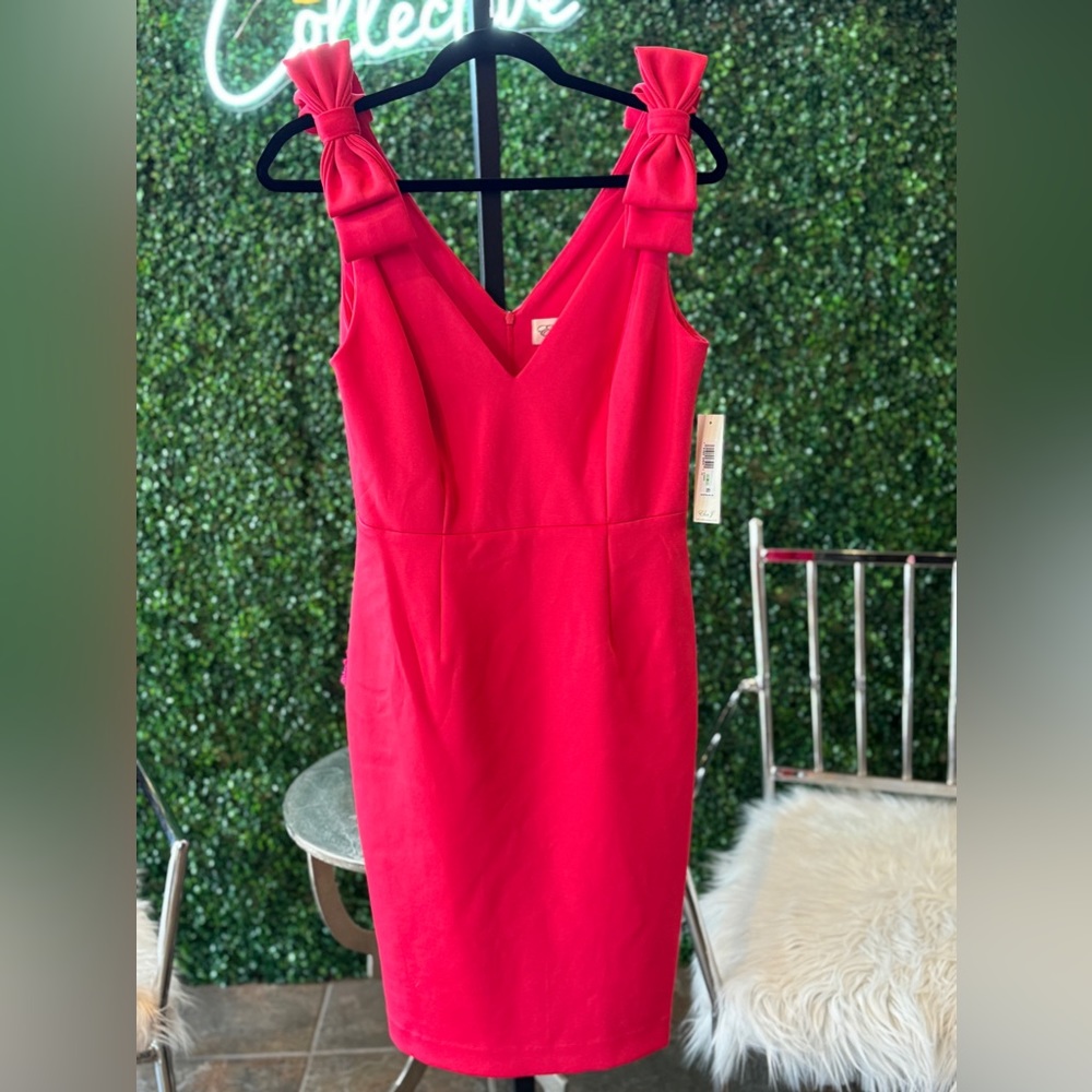 New Eliza J Coral dress
